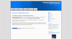 Desktop Screenshot of integritymachining.net