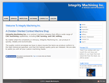 Tablet Screenshot of integritymachining.net
